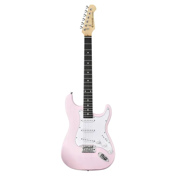 Donner DST-80 Electric Guitar Package shell pink